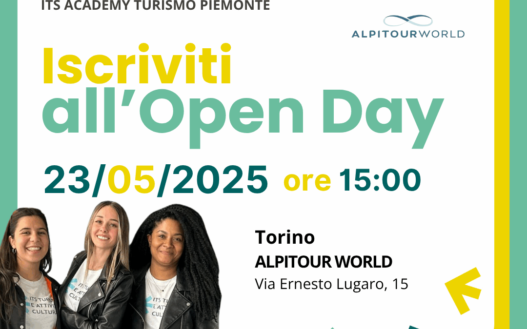 23 MAGGIO – OPEN DAY ITS IN ALPITOUR WORLD: ENTRA NEL MONDO DEL TURISMO CON I LEADER DEL SETTORE!