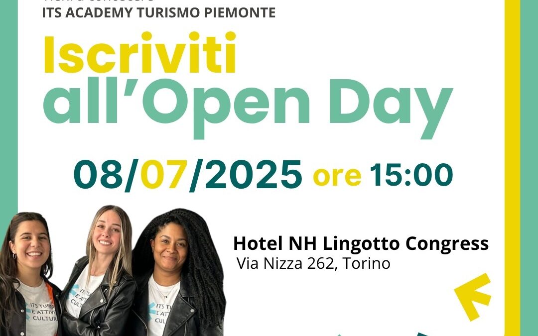 8 luglio – Open Day all’Hotel NH Lingotto Congress di Torino: tutta l’offerta ITS Academy Turismo Piemonte